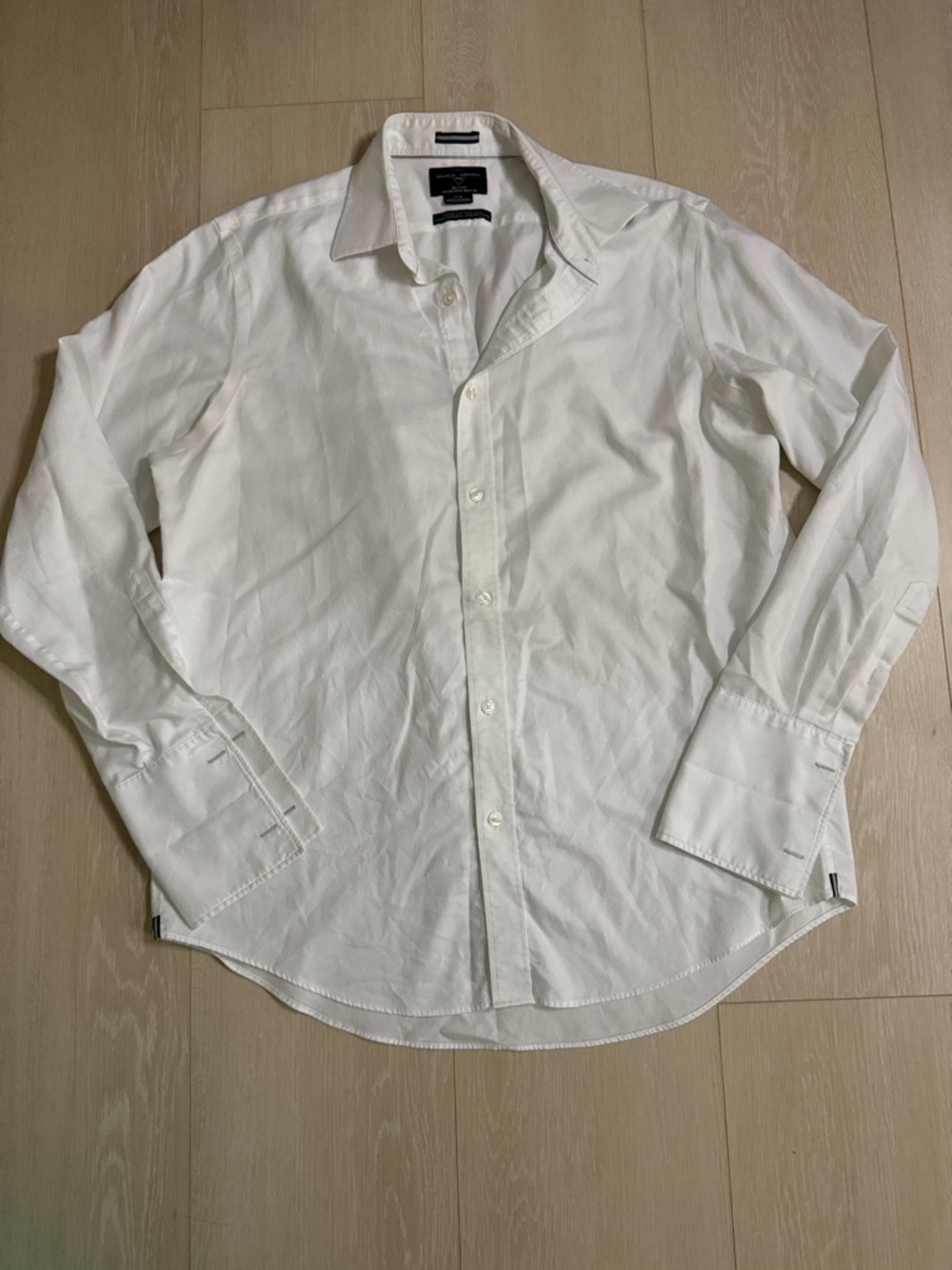 Black Brown 1826 Men's Classic White Button-Down Shirt